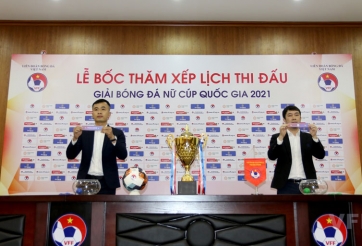 Bốc thăm xếp lịch thi đấu Giải bóng đá Nữ Cúp Quốc gia 2021