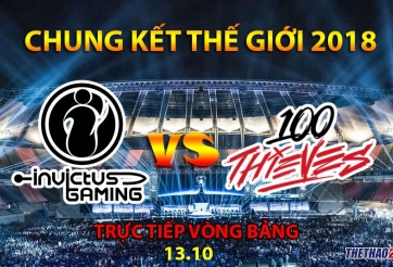 Invictus Gaming vs 100 Thieves: Trận đấu nhanh nhất vòng bảng CKTG - IG dành chiến thắng vào phút thứ 20