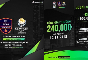 FO4: Việt Nam có cơ hội thi đấu tại giải vô địch thế giới của FIFA Global Series