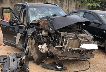 Xe Trung Quốc Zotye Z8 còn lại gì sau một cú va chạm mạnh