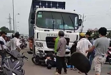 Container đâm liên hoàn tại Bến Lức, Long An: Nhiều người thương vong