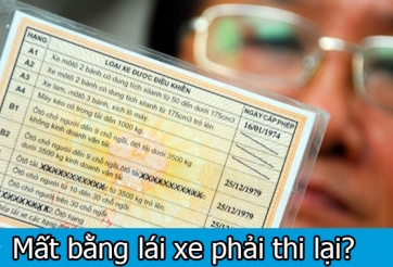 Bộ trưởng GTVT đề xuất quy định mất bằng lái xe phải thi lại