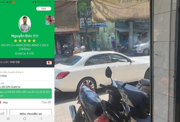 'Choáng' với dân chơi mang Mercedes tiền tỷ đi chạy Grab
