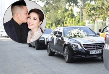 Đám cưới Bảo Thy: Mercedes-Maybach S600 14 tỷ đồng làm xe hoa
