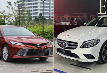 So sánh Mercedes-Benz C180 và Toyota Camry 2.5Q: Chọn xe Đức hay Nhật?