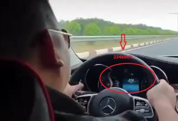 Tài xế lái Mercedes phóng 234km/h gây phẫn nộ cộng đồng mạng