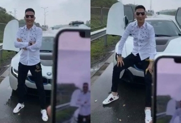 Huấn 'hoa hồng' dừng xe chụp ảnh trên cao tốc, liệu có tiếp bước Khá 'bảnh'?