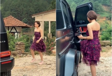 Hot girl Trâm Anh đi Đà Lạt chụp ảnh bằng siêu SUV hơn 13 tỷ đồng