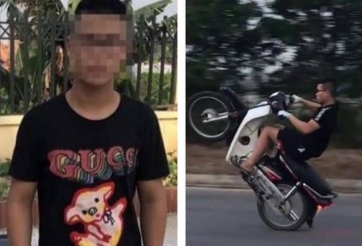 Khoe clip bốc đầu lên facebook, thanh niên bị phạt hơn 4 triệu đồng