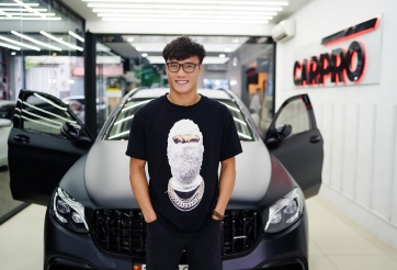 Thủ môn Bùi Tiến Dũng mang Mercedes đi 'độ' với phong cách cực ngầu