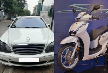 Nên mua Mercedes-Benz S500 cũ hay Honda SH 300i mới?
