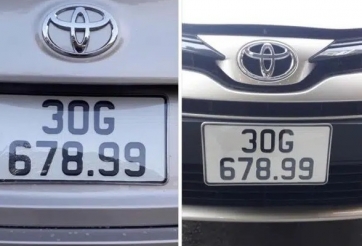 Bấm được biển số 'khủng', chủ xe Toyota Vios rao bán hơn 800 triệu đồng