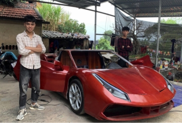 2K Quảng Ninh tự chế Ferrari 488 GTB “gây sốt” cộng đồng mạng