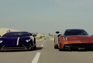 Minh 'Nhựa' tung clip cầm lái Pagani Huayra đua với Lamborghini Aventador SV tại Phan Thiết