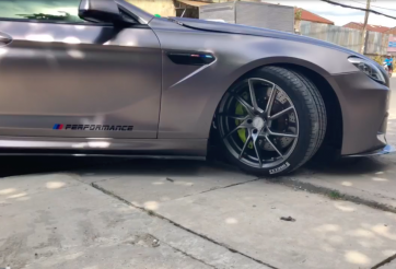 Xem dân chơi Việt bày cách leo vỉa bằng xe BMW gầm thấp