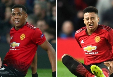 Chính thức: Martial, Lingard nghỉ 3 tuần vì chấn thương