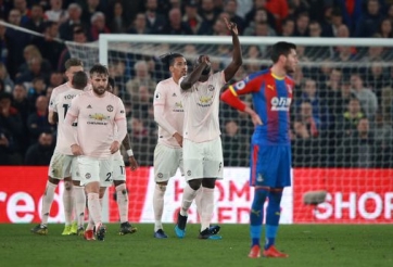 Lukaku tỏa sáng, Man United giành trọn 3 đểm trên sân Palace