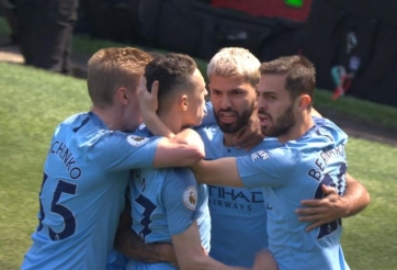 Bảng xếp hạng Ngoại hạng Anh vòng 35: Man City lên top 1