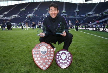 Son Heung-min ẵm 2 danh hiệu cao quý cùng Tottenham