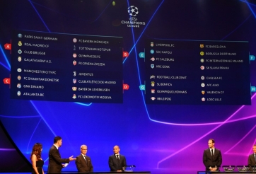 Bảng tử thần xuất hiện ở Champions League 2019/20
