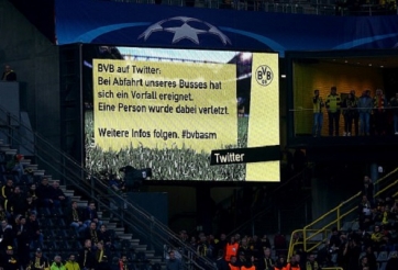 Xe bus phát nổ, hoãn trận đấu Dortmund và Monaco