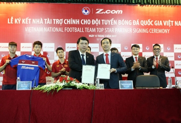 Z.com tiếp tục là nhà tài trợ chính của ĐTQG Việt Nam