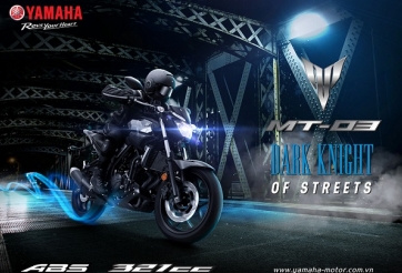 Yamaha VN giới thiệu mẫu xe naked bike MT-03 phiên bản ABS
