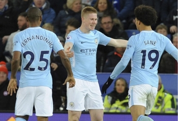 Bruyne lập siêu phẩm giúp Man City đánh bại Leicester City 