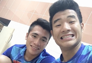 Hà Đức Chinh và Bùi Tiến Dụng đấu đội bóng của Công Vinh 