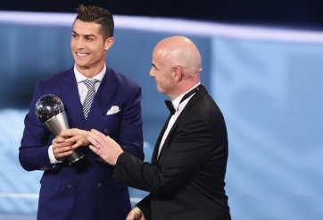 Ronaldo nói gì khi nhận giải Cầu thủ xuất sắc nhất FIFA 2016?