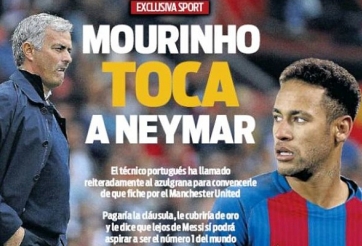 Mourinho gọi điện thuyết phục Neymar về M.U