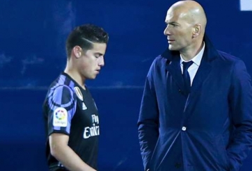 HLV Zidane lên tiếng trước thông tin bị James chửi thề