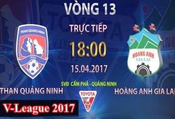 Link xem trực tiếp Than Quảng Ninh vs HAGL, 18h00 ngày 15/4
