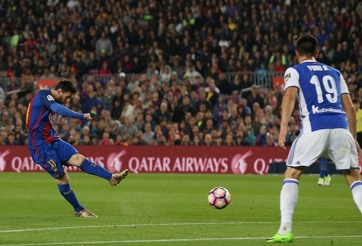 Messi lập cú đúp, Barca tiếp tục bám đuổi Real Madrid