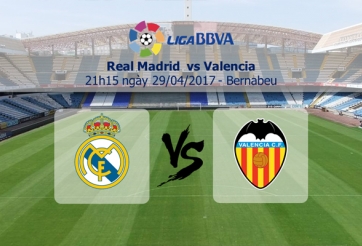 Nhận định, tỉ lệ kèo Real Madrid vs Valencia - 21h15, 29/4