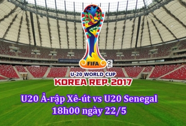 U20 Ả-rập Xê-út 0-2 U20 Senegal: Chiến thắng nhẹ nhàng