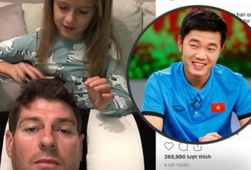 Xuân Trường bông đùa, muốn cưới con gái Steven Gerrard