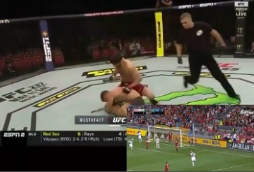 Võ sĩ UFC xoay người hạ đối thủ giống cách Ibrahimovic lập siêu phẩm