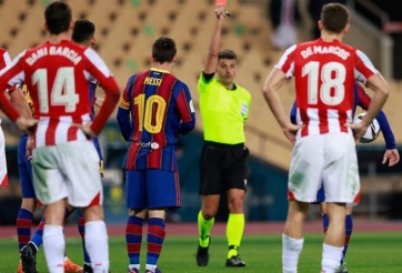 3 chiếc thẻ đỏ tai tiếng trong sự nghiệp của Messi