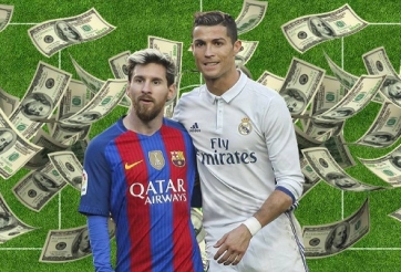 Messi tiếp tục 'hít khói' Ronaldo