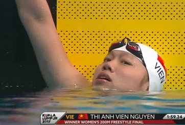 Phá kỷ lục SEA Games, Ánh Viên xuất sắc giành HCV thứ 8