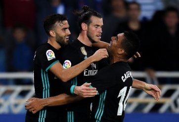 Kết quả bóng đá hôm nay: Bale nổ súng giúp Real thắng Sociedad