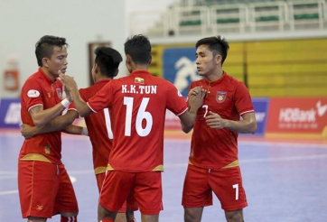 ĐT Futsal Myanmar thắng kịch tính Indonesia