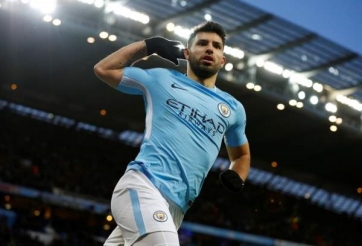 Aguero nổ súng, Man City ngược dòng thành công trước Burnley