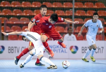 ĐT U20 futsal Việt Nam đối đầu Nhật Bản tại giải Châu Á