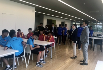 Tuyển trẻ Việt Nam được Nhật Bản nồng nhiệt chào đón