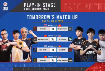 Fifa Online 4: Lịch thi đấu EACC Autumn 2020 ngày 4/11