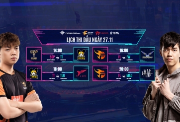 Lịch thi đấu AIC Liên Quân Mobile 2020 hôm nay 27/11