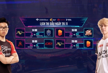 Lịch thi đấu AIC Liên Quân Mobile 2020 hôm nay 28/11