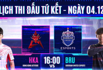 Lịch thi đấu AIC 2020 Liên Quân Mobile hôm nay 4/12